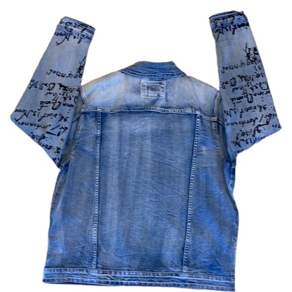 Waimea Men’s Denim Graffiti Truckers Jacket Size Medium - Picture 2 of 8